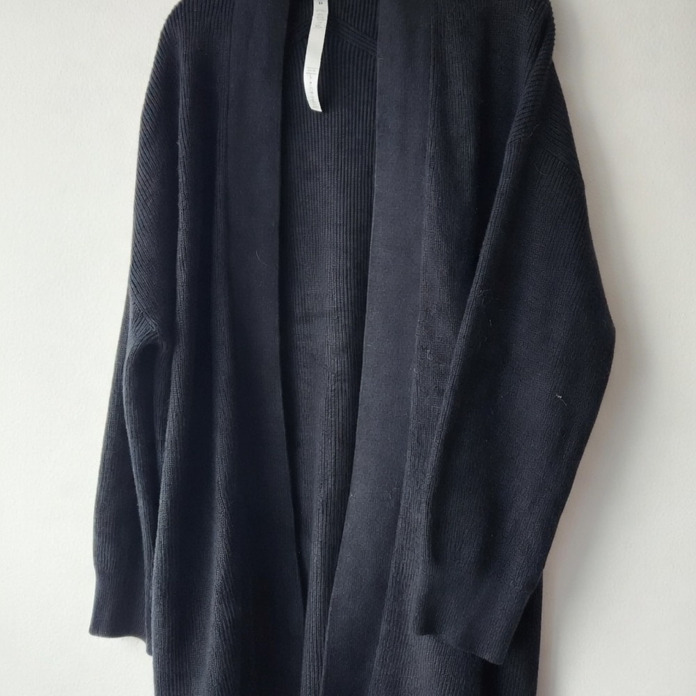 lululemon athletica Black Open-Front Cardigan